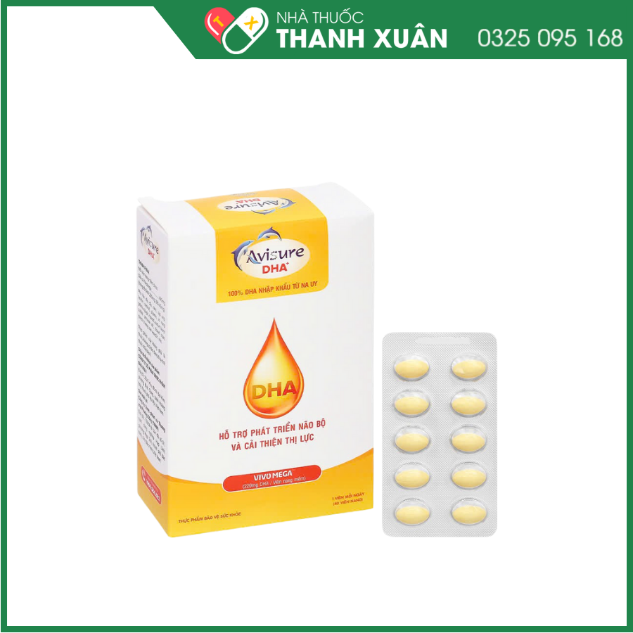 Avisure DHA bổ sung DHA cho cơ thể, hỗ trợ phát triển não bộ